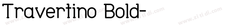Travertino Bold字体转换